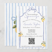 Invitation principale de douche nuptiale Squeeze (Devant / Derrière)
