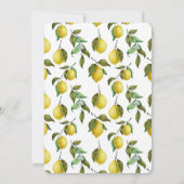 Invitation principale de la douche nuptiale Squeez (Dos)