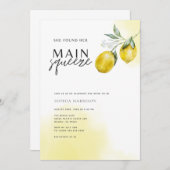 Invitation principale de la douche nuptiale Squeez (Devant / Derrière)