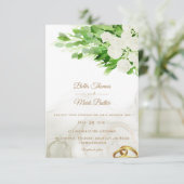 Invitation principale du mariage floral (Debout devant)