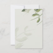 Invitation principale du mariage floral (Dos)