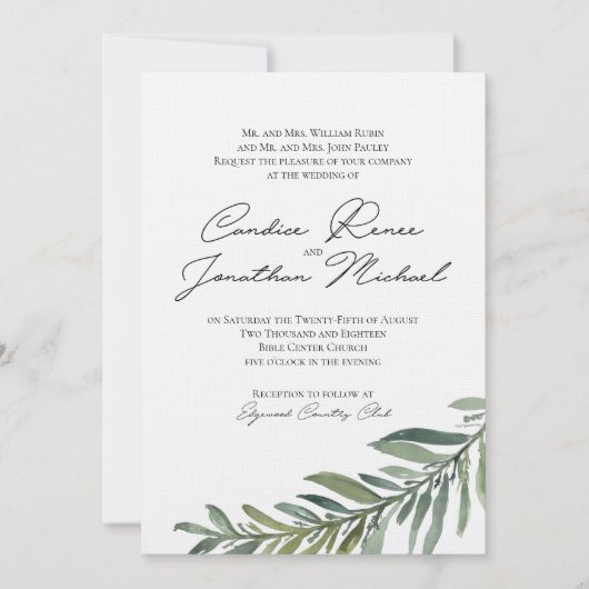 Invitation principale pour la cantine (Devant)