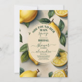 Invitation Principale Squeeze Lemons Fête des mariées méditer (Devant)