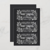 Invitation Printable Christmas Gift Labels (Devant / Derrière)