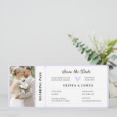 Invitation Printable Destination Wedding Boarding Pass  Invit (Debout devant)