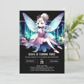 Invitation Printable Enfants Fairy Anniversaire (Debout devant)