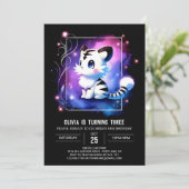 Invitation Printable Fun Tiger Anniversaire (Debout devant)