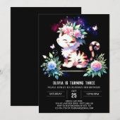 Invitation Printable Fun Tiger Anniversaire (Devant / Derrière)