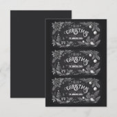 Invitation Printable Homemade Christmas Gift Labels (Devant / Derrière)