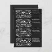 Invitation Printable Homemade Christmas Gift Labels (Devant / Derrière)