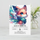 Invitation Printable Jouer Renard Anniversaire (Debout devant)