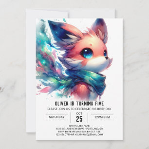 Invitation Printable Jouer Renard Anniversaire