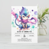 Invitation Printable Joyeux Singe Anniversaire (Debout devant)