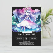 Invitation Printable Princesse Anniversaire (Debout devant)