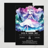 Invitation Printable Princesse Anniversaire (Devant / Derrière)