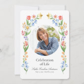Invitation Printable Printable Flora Celebration of Life Prog (Devant)