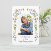 Invitation Printable Printable Flora Celebration of Life Prog (Debout devant)