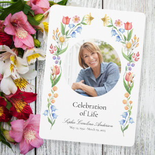 Invitation Printable Printable Flora Celebration of Life Prog