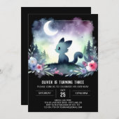 Invitation Printable Sweet Cat Anniversaire (Devant / Derrière)