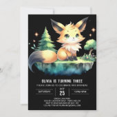 Invitation Printable Sweet Fox Anniversaire (Devant)