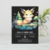 Invitation Printable Sweet Fox Anniversaire (Debout devant)