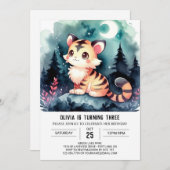 Invitation Printable Sweet Tiger Anniversaire (Devant / Derrière)