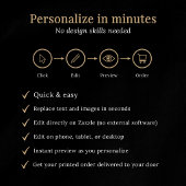 Invitation Printed/Downloadable Photo Folded Funeral Program