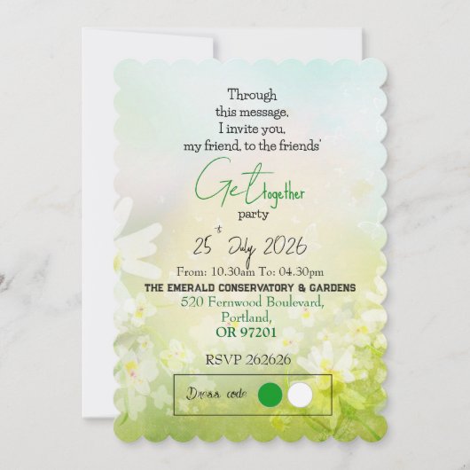 Invitation Printemps Amical (Devant)