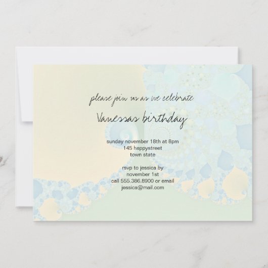 Invitation Printemps Arrives - Art Fractal (Dos)