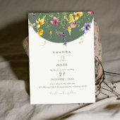 Invitation Printemps Automne Boho Fleur sauvage Bloom Whimsic