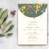 Invitation Printemps Automne Boho Fleur sauvage Whimsical