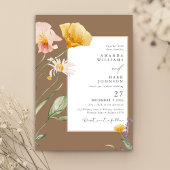 Invitation Printemps Automne Fleur sauvage Mariage botanique