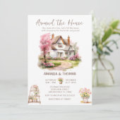 Invitation Printemps autour de la Fête des mariées des couple (Debout devant)