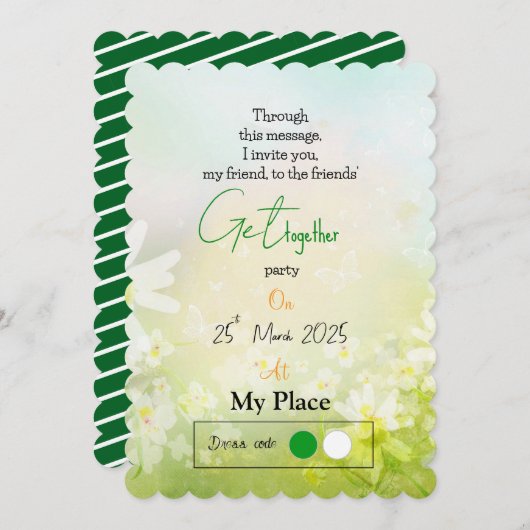 Invitation Printemps convivial (Devant / Derrière)