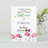 Invitation Printemps convivial (Debout devant)