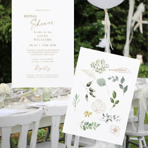 Invitation Printemps dans la Fête des mariées botanique de l'