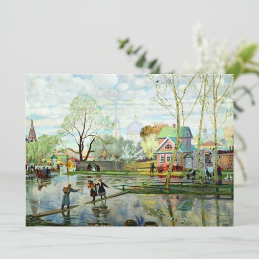 Invitation Printemps de Boris Kustodiev MODÈLE (Debout devant)