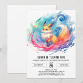 Invitation Printemps de renard bohème (Devant / Derrière)