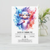 Invitation Printemps de singe de Bohême (Debout devant)