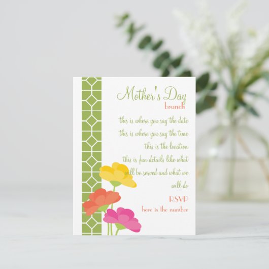 Invitation Printemps en fleurs (Debout devant)