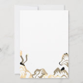 Invitation Printemps Été Feuilles Boho Boho Minimal Mariage (Dos)