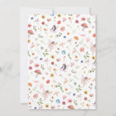 Invitation Printemps Fée Florale Premier anniversaire (Dos)