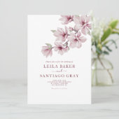 Invitation Printemps Fleur De Cerisier Le Mariage De L'Invita (Debout devant)