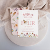 Invitation Printemps Fleur sauvage 4ème anniversaire