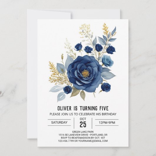 Invitation Printemps floral Pastel (Devant)