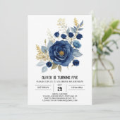 Invitation Printemps floral Pastel (Debout devant)