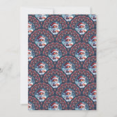 Invitation Printemps Kawaii Noël Fox Art Déco Scallops (Devant)