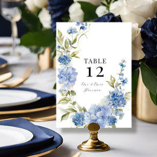 Invitation Printemps moderne été Floral bleu Hydrangea Mariag