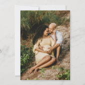 Invitation Printemps Pastel Sage Green Daisies Baby shower Ph (Dos)