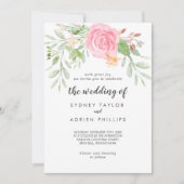 Invitation Printemps Peony Le Mariage De L'Invitation (Devant)